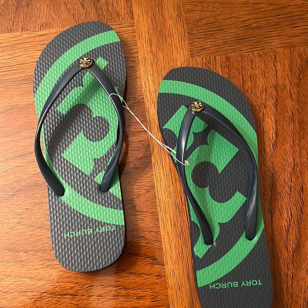 Tory Burch Rubber Flip Flops Size 8 - Brand New!
